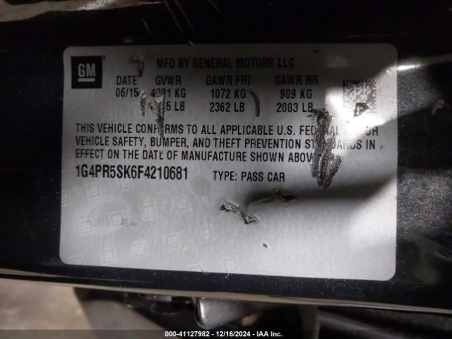 1G4PR5SK6F4210681 Buick Verano Convenience Group