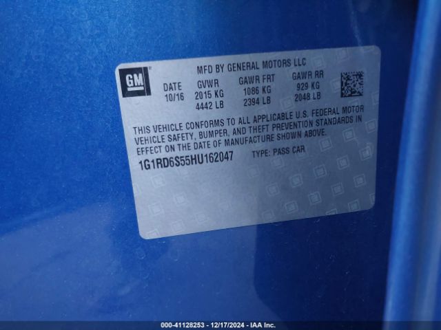 1G1RD6S55HU162047 Chevrolet Volt Premier