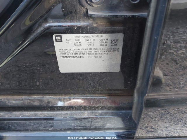 2011 CADILLAC CTS 1G6DG5EY9B0145455 Photo 8