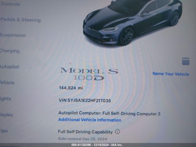 5YJSA1E22HF217035 Tesla Model S 100d/60d/75d/90d/p100d