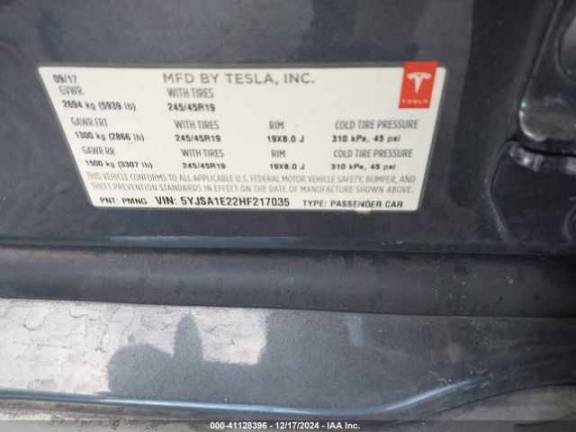 5YJSA1E22HF217035 Tesla Model S 100d/60d/75d/90d/p100d