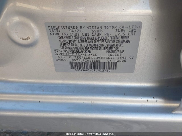 Nissan Versa 1.6 Sv 2024 3N1CN8EV0RL913720 Image 9
