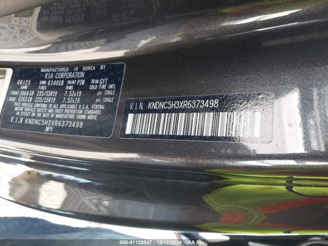 KNDNC5H3XR6373498 KIA Carnival Mpv Ex