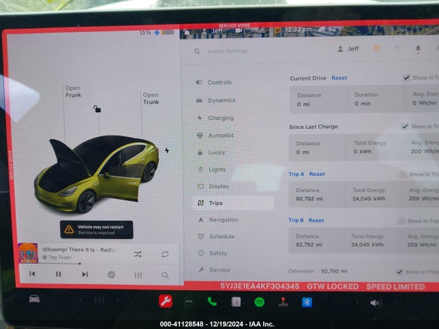 2019 TESLA MODEL 3 5YJ3E1EA4KF304345 Photo 6