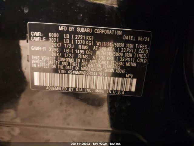 4S4WMAWD2R3441876 Subaru Ascent Touring 7-passenger