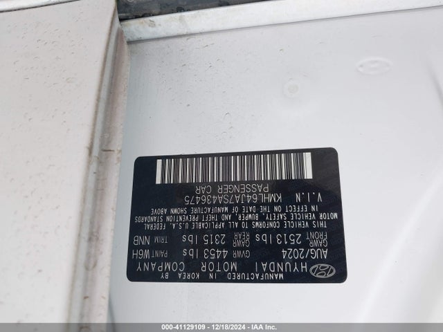 Hyundai SONATA SEL 2025 KMHL64JA7SA436475 Image 9