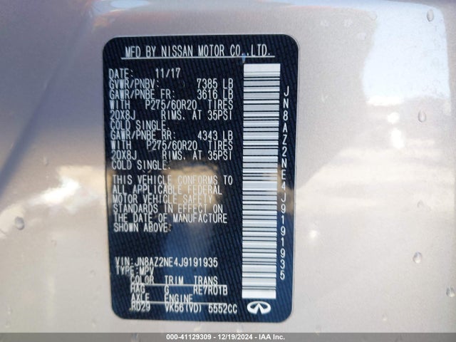 JN8AZ2NE4J9191935 Infiniti QX80