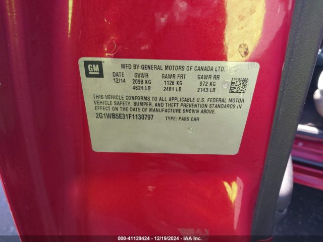 2G1WB5E31F1130797 Chevrolet Impala Limited Lt