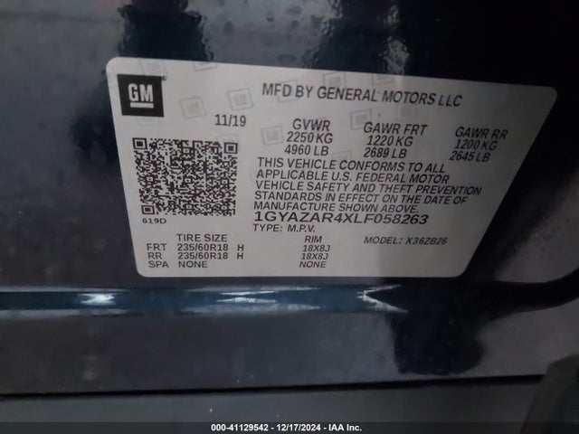 2020 CADILLAC XT4 1GYAZAR4XLF058263 Photo 8