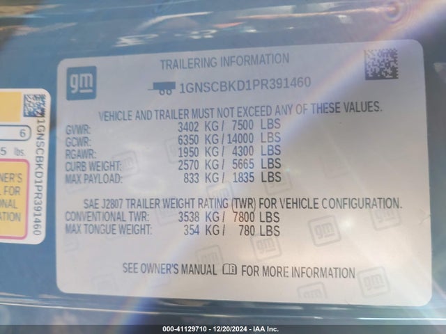 Chevrolet Suburban 2wd Ls 2023 1GNSCBKD1PR391460 Image 9
