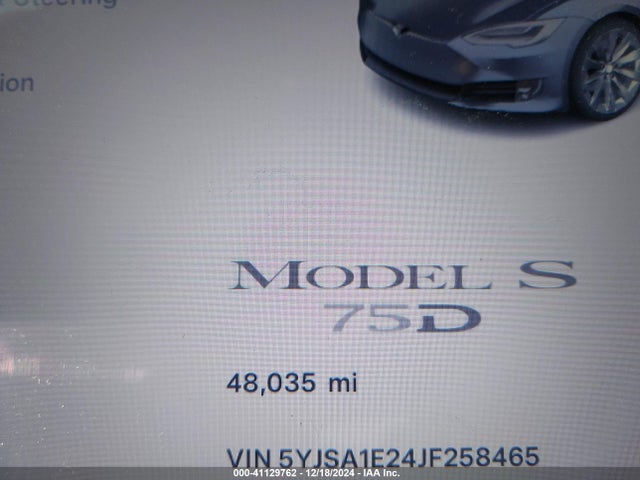 Tesla Model S 100d/75d/p100d 2018 5YJSA1E24JF258465 Image 15