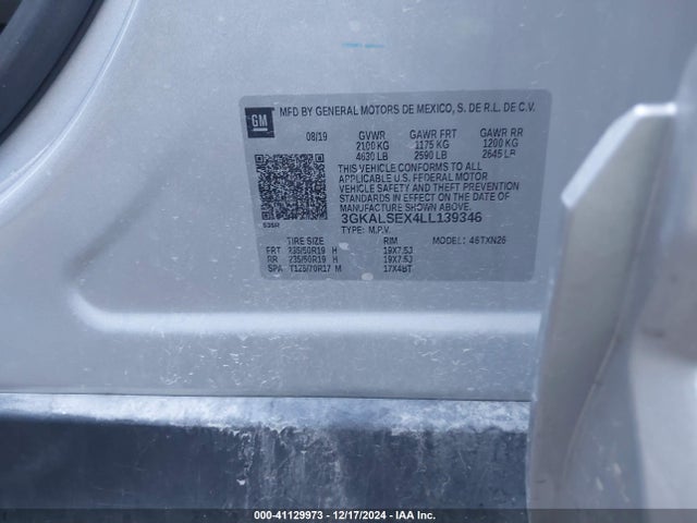 3GKALSEX4LL139346 GMC Terrain Fwd Denali