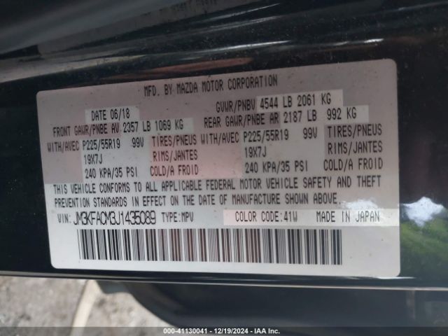 JM3KFACM3J1435089 Mazda Cx-5 Touring