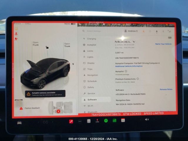 7SAYGDEEXRF116673 Tesla Model Y Long Range Dual Motor All-wheel Drive