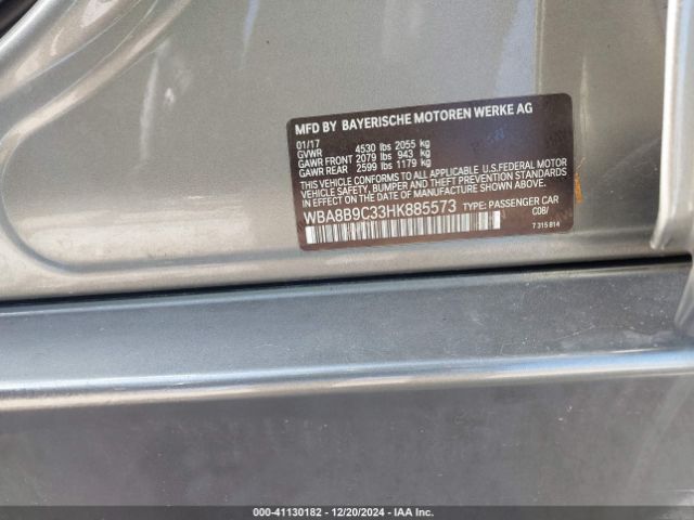 WBA8B9C33HK885573 BMW 330I