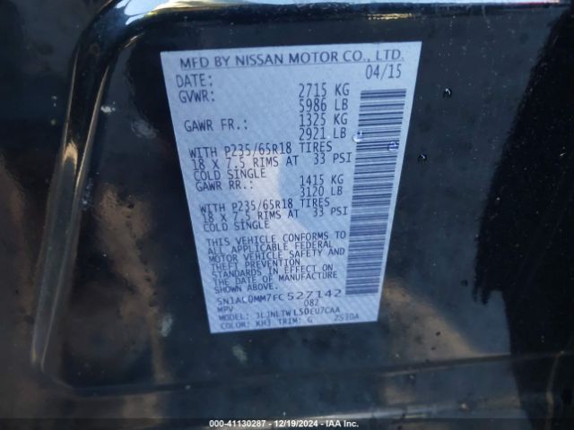 5N1AL0MM7FC527142 Infiniti QX60