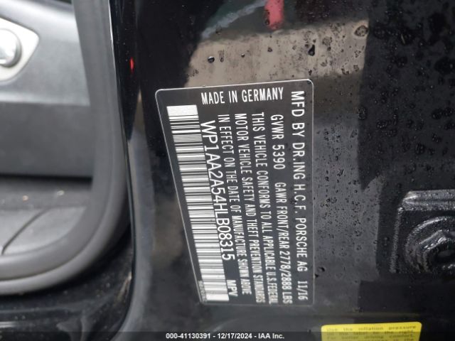 WP1AA2A54HLB08315 Porsche Macan