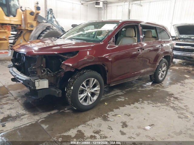 Toyota Highlander Xle V6 2015 5TDJKRFH8FS178714 Image 2