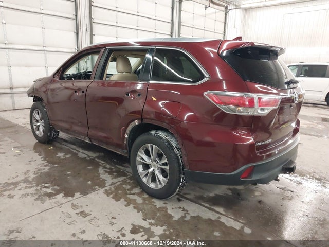 Toyota Highlander Xle V6 2015 5TDJKRFH8FS178714 Image 3