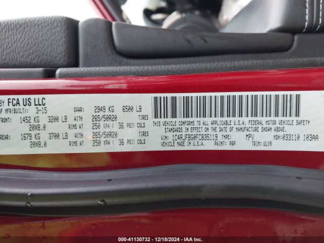1C4RJFBG0FC835119 Jeep Grand Cherokee Limited