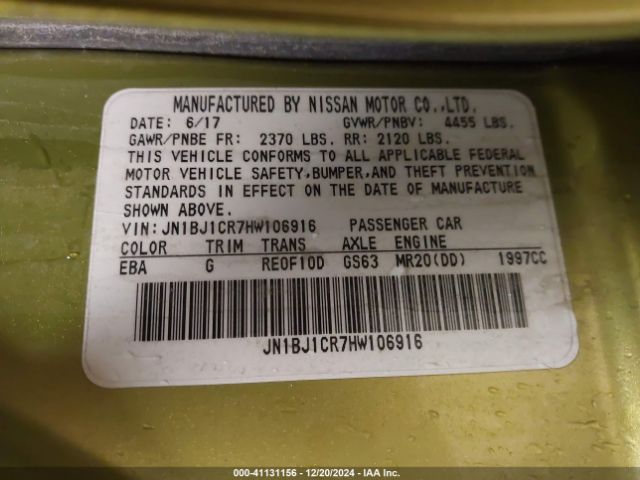 JN1BJ1CR7HW106916 Nissan Rogue Sport Sv