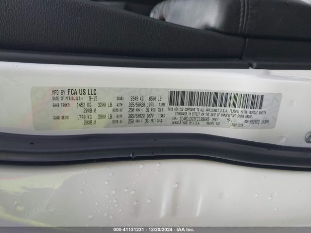 1C4RDJDG3FC139605 Dodge DURANGO LIMITED