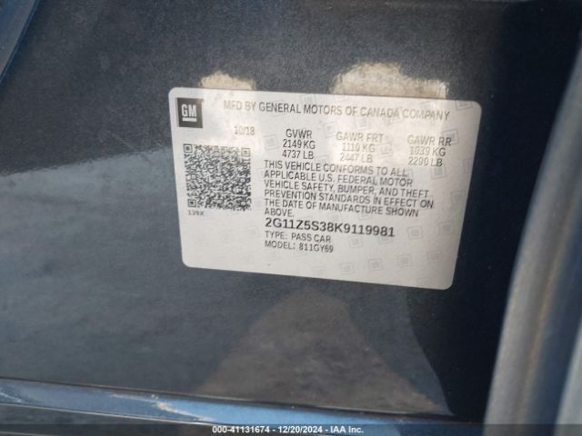2G11Z5S38K9119981 Chevrolet IMPALA LT