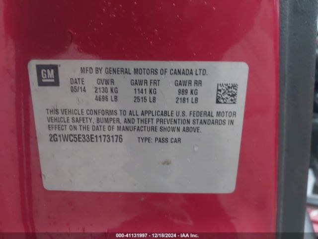 2G1WC5E33E1173176 Chevrolet Impala Limited Ltz