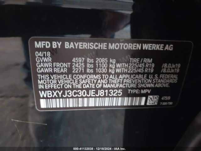 WBXYJ3C30JEJ81325 BMW X2 Sdrive28i