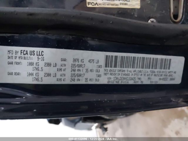 1C4NJDEB4HD153425 Jeep Compass High Altitude 4x4