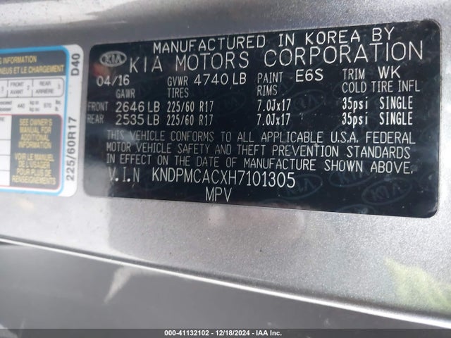 KIA Sportage Lx 2017 KNDPMCACXH7101305 Image 9