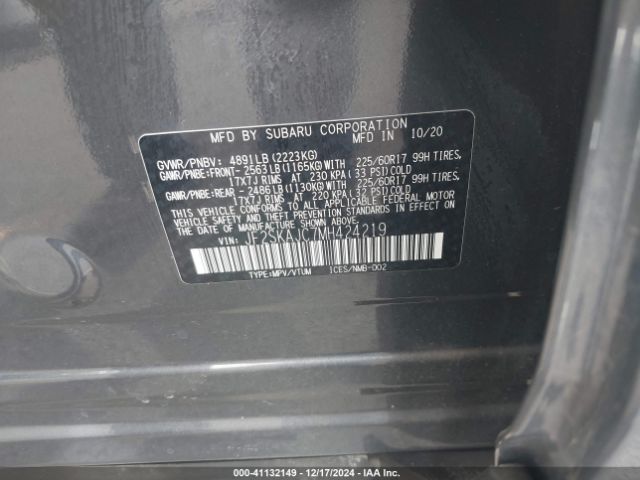 JF2SKAJC7MH424219 Subaru Forester Premium