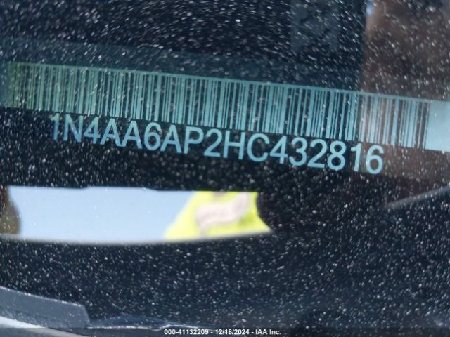 1N4AA6AP2HC432816 Nissan Maxima 3.5 Sr