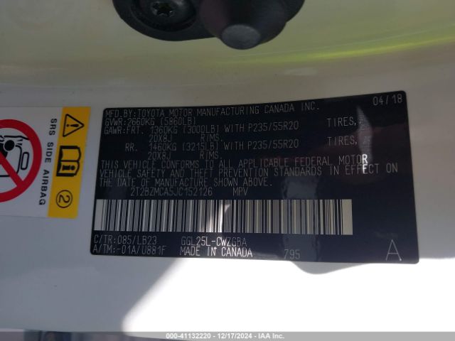 2T2BZMCA5JC152126 Lexus RX 350