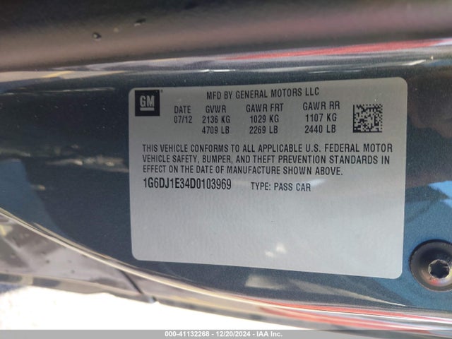 2013 CADILLAC CTS 1G6DJ1E34D0103969 Photo 8