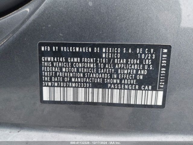 3VW7M7BU7RM023391 Volkswagen Jetta 1.5t Se