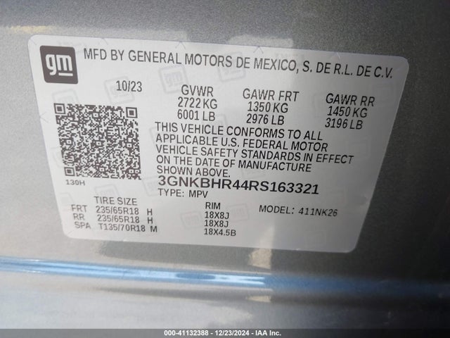 Chevrolet Blazer Awd 2lt 2024 3GNKBHR44RS163321 Image 9