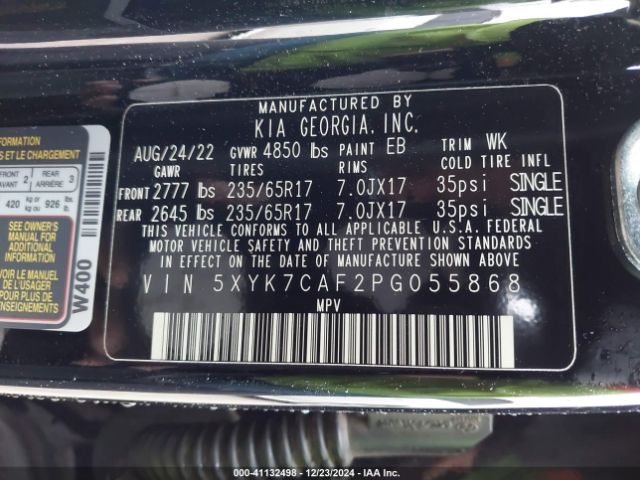 5XYK7CAF2PG055868 KIA Sportage X-pro