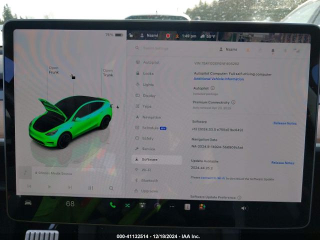 7SAYGDEF0NF406262 Tesla Model Y Performance Dual Motor All-wheel Drive