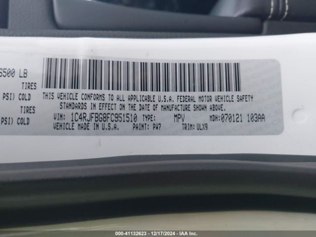 1C4RJFBG8FC951510 Jeep Grand Cherokee Limited