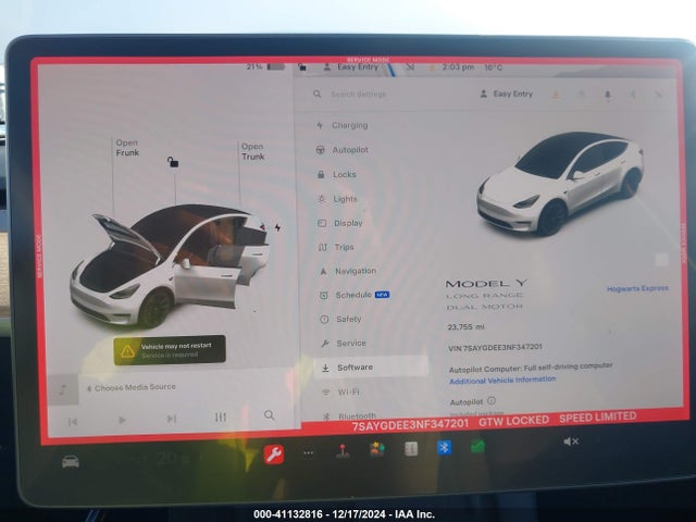 2022 TESLA MODEL Y 7SAYGDEE3NF347201 Photo 6