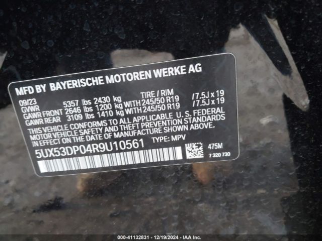 5UX53DP04R9U10561 BMW X3 Xdrive30i