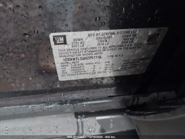 1GKKNTLS2HZ257715 GMC Acadia Sle-2