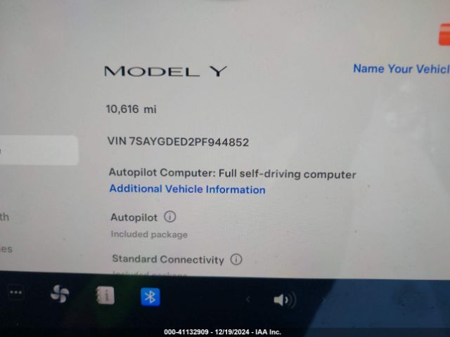 7SAYGDED2PF944852 Tesla Model Y Rwd