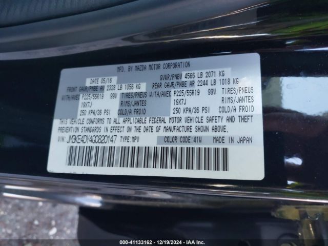 JM3KE4DY4G0820147 Mazda Cx-5 Grand Touring