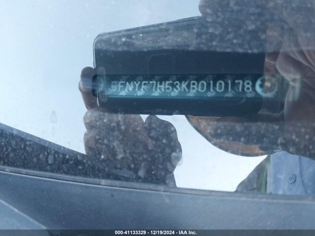 Honda Passport Ex-l 2019 5FNYF7H53KB010178 Image 9