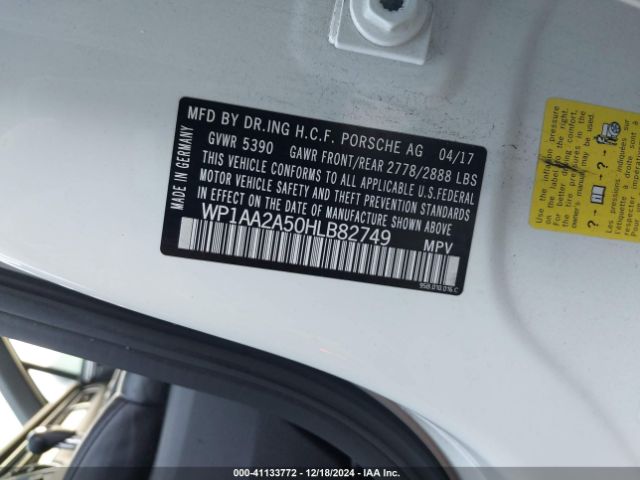 2017 PORSCHE MACAN WP1AA2A50HLB82749 Photo 8