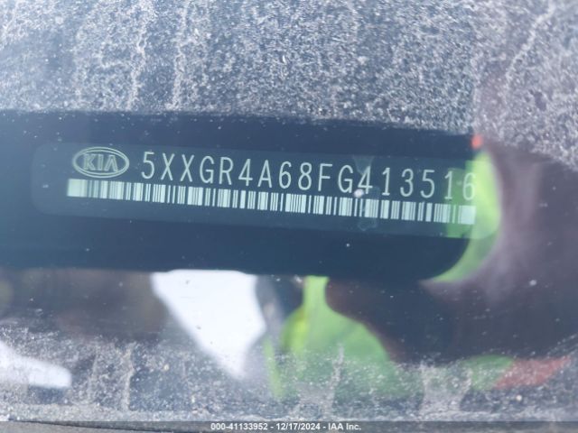 5XXGR4A68FG413516 KIA Optima Sxl Turbo
