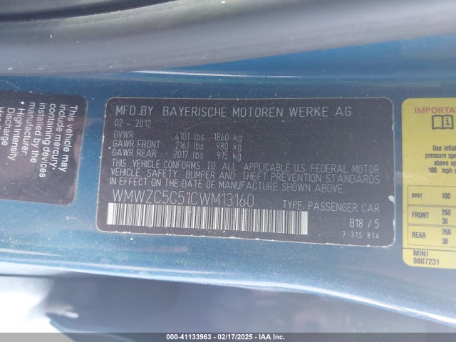 2012 MINI COOPER S COUNTRYMAN WMWZC5C51CWM13160 Photo 8