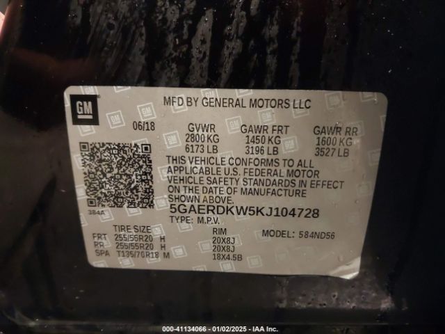 5GAERDKW5KJ104728 Buick Enclave Fwd Avenir